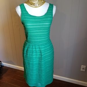Beautiful green sleeveless crochet styled dress